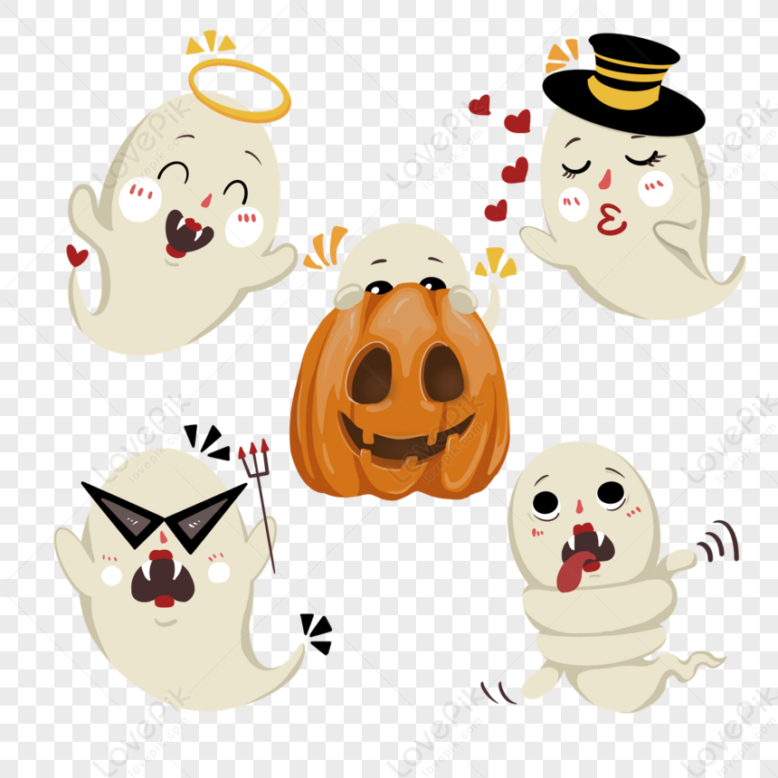 cute ghost transparent background 0046