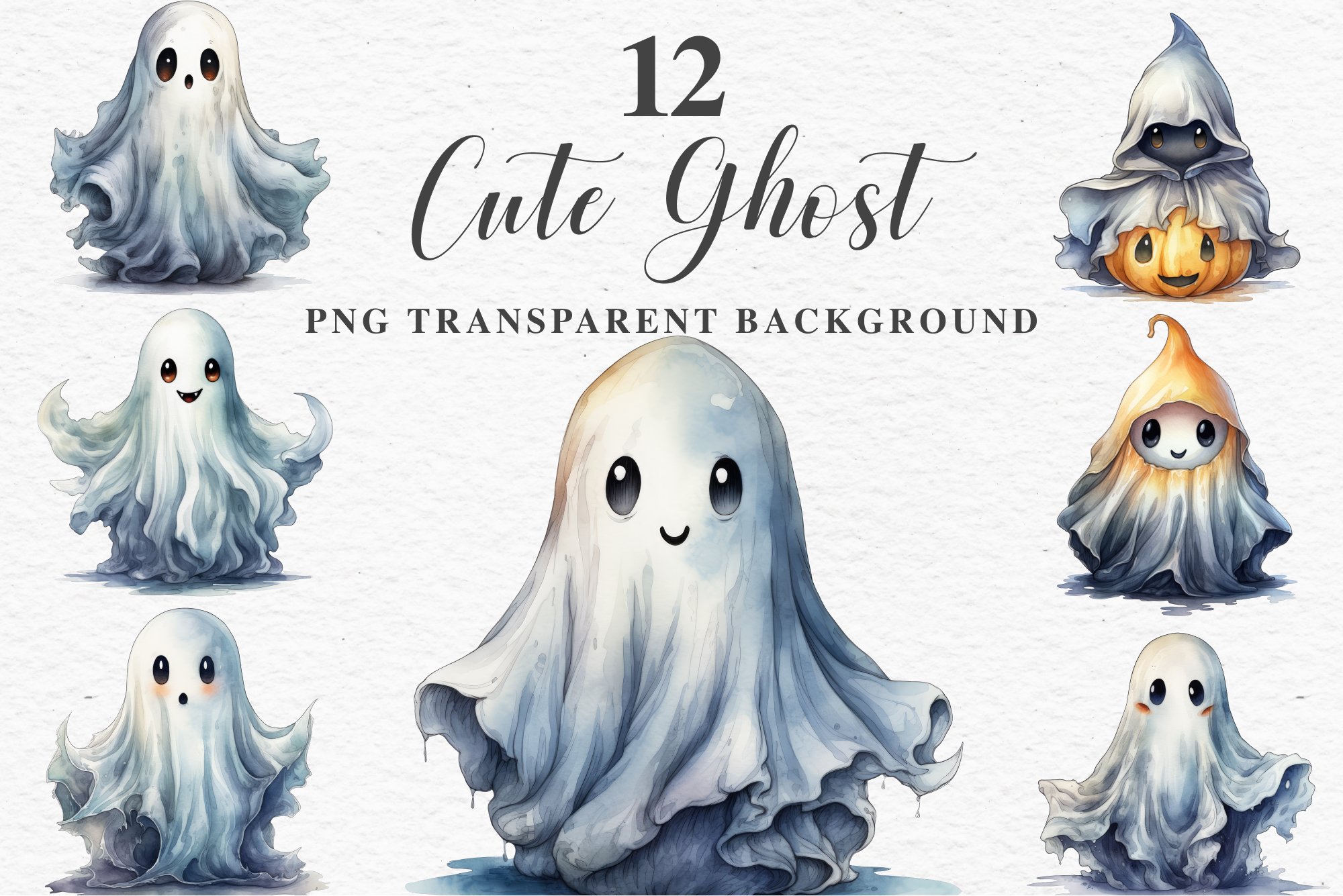 cute ghost transparent background 0053