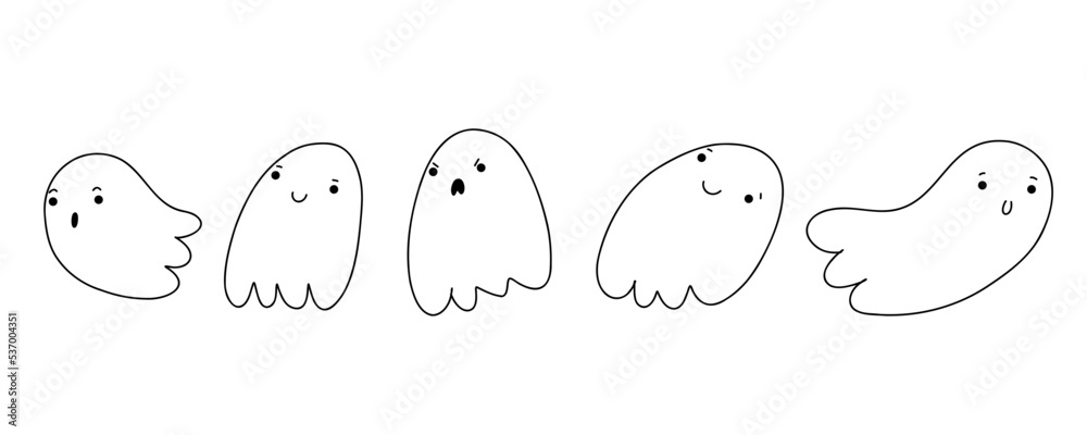 cute ghost transparent background 0063