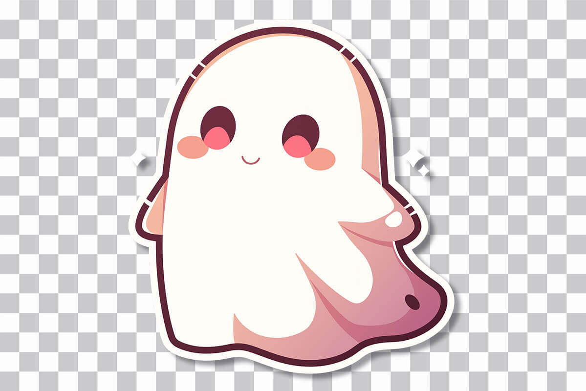 cute ghost transparent background 0066