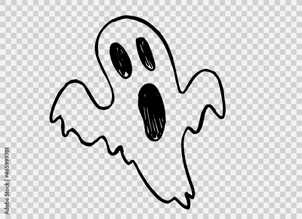 cute ghost transparent background 0076