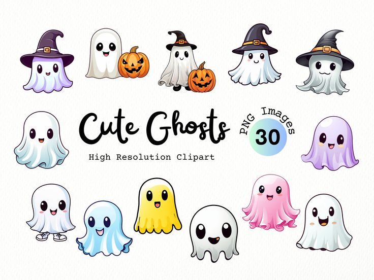 cute ghost transparent background 0079