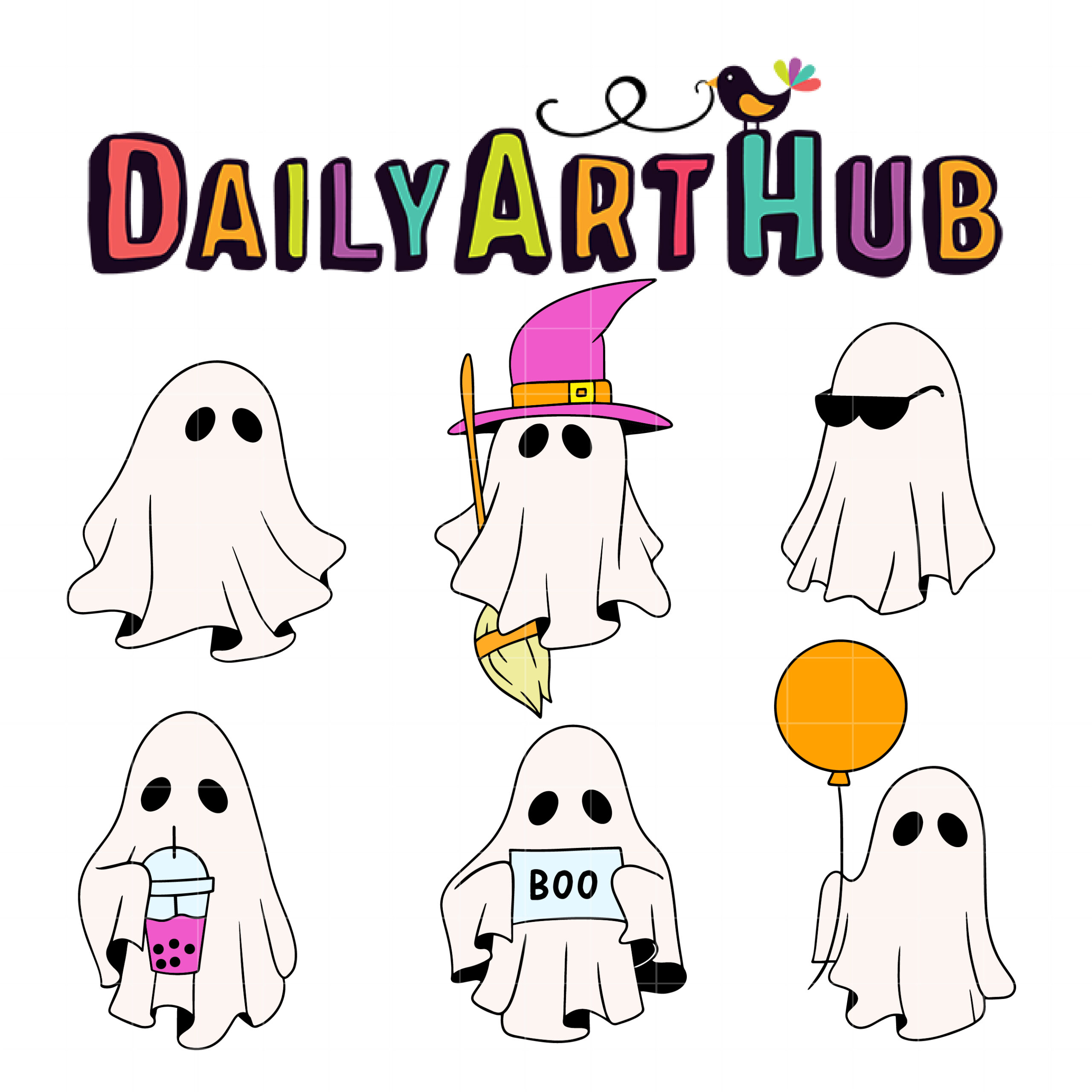 cute ghost transparent background 0080