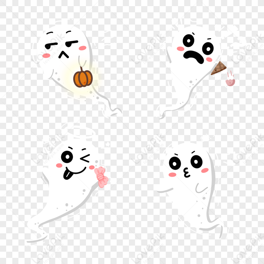 cute ghost transparent background 0098