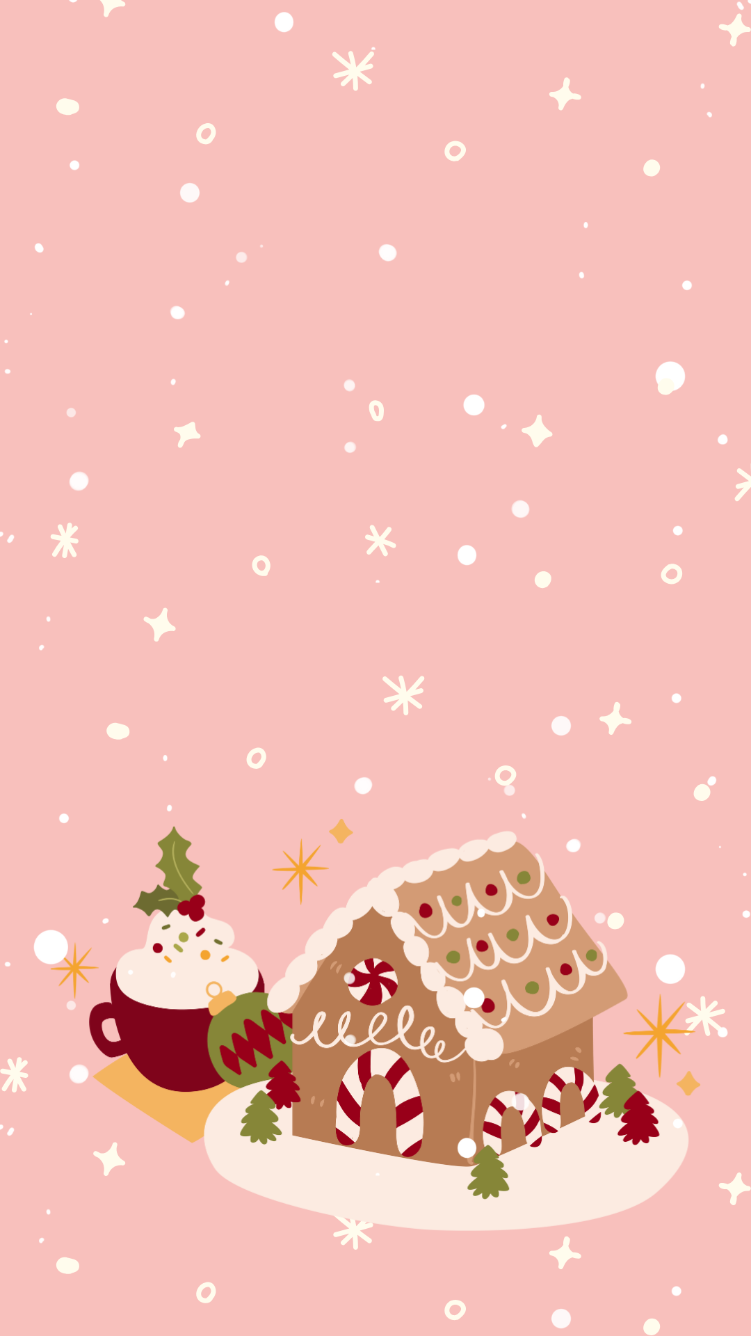 cute gingerbread background 0022