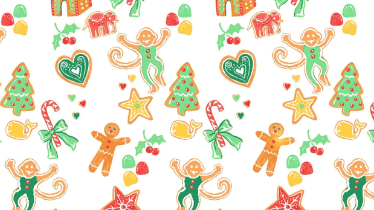 cute gingerbread background 0029