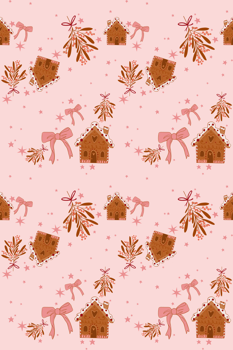 cute gingerbread background 0036