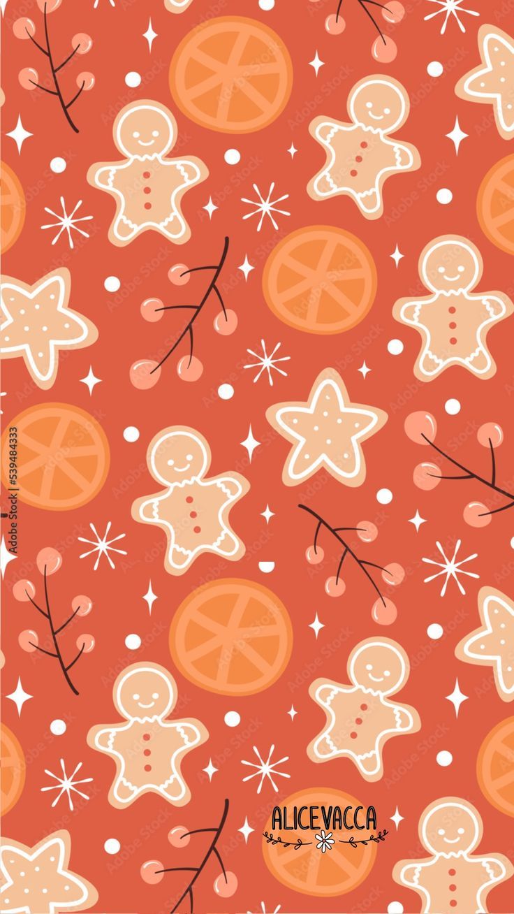 cute gingerbread background 0038