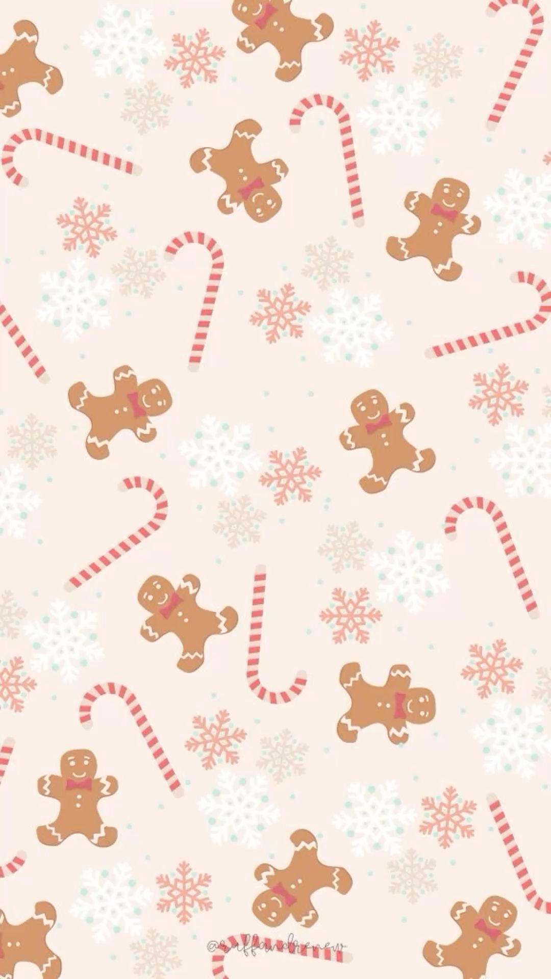 cute gingerbread background 0048