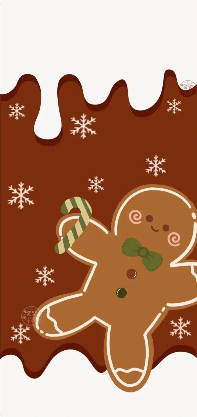 cute gingerbread background 0050