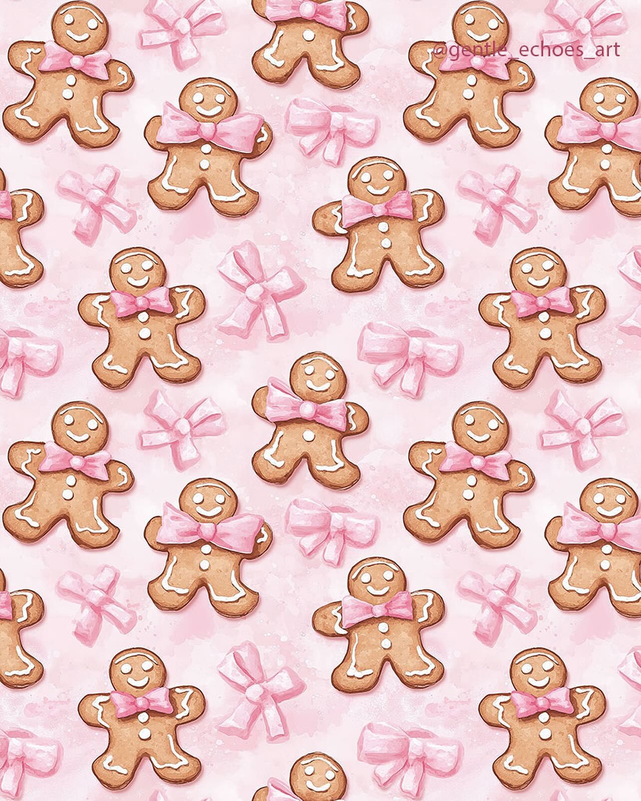 cute gingerbread background 0052