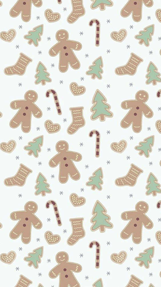 cute gingerbread background 0059