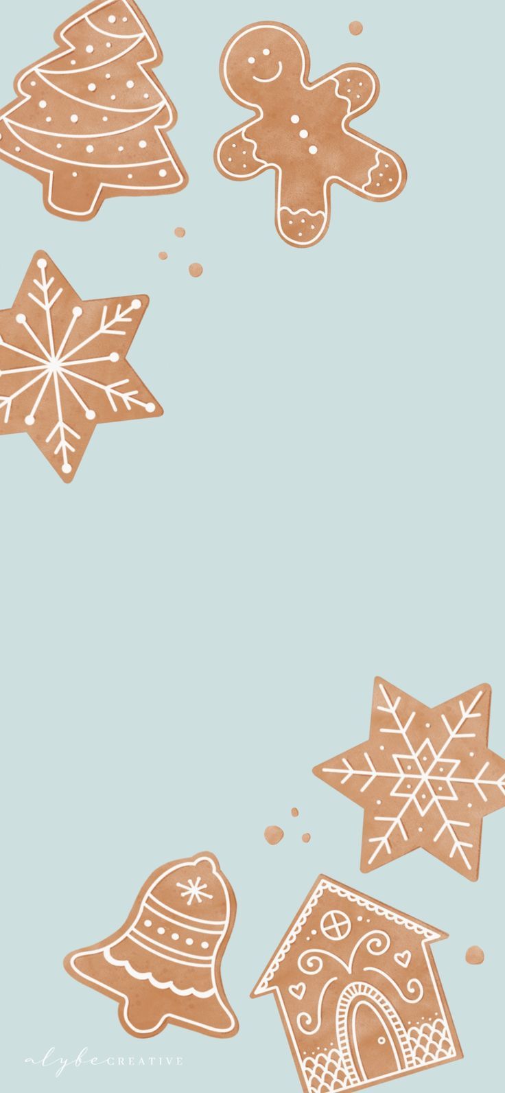 cute gingerbread background 0065