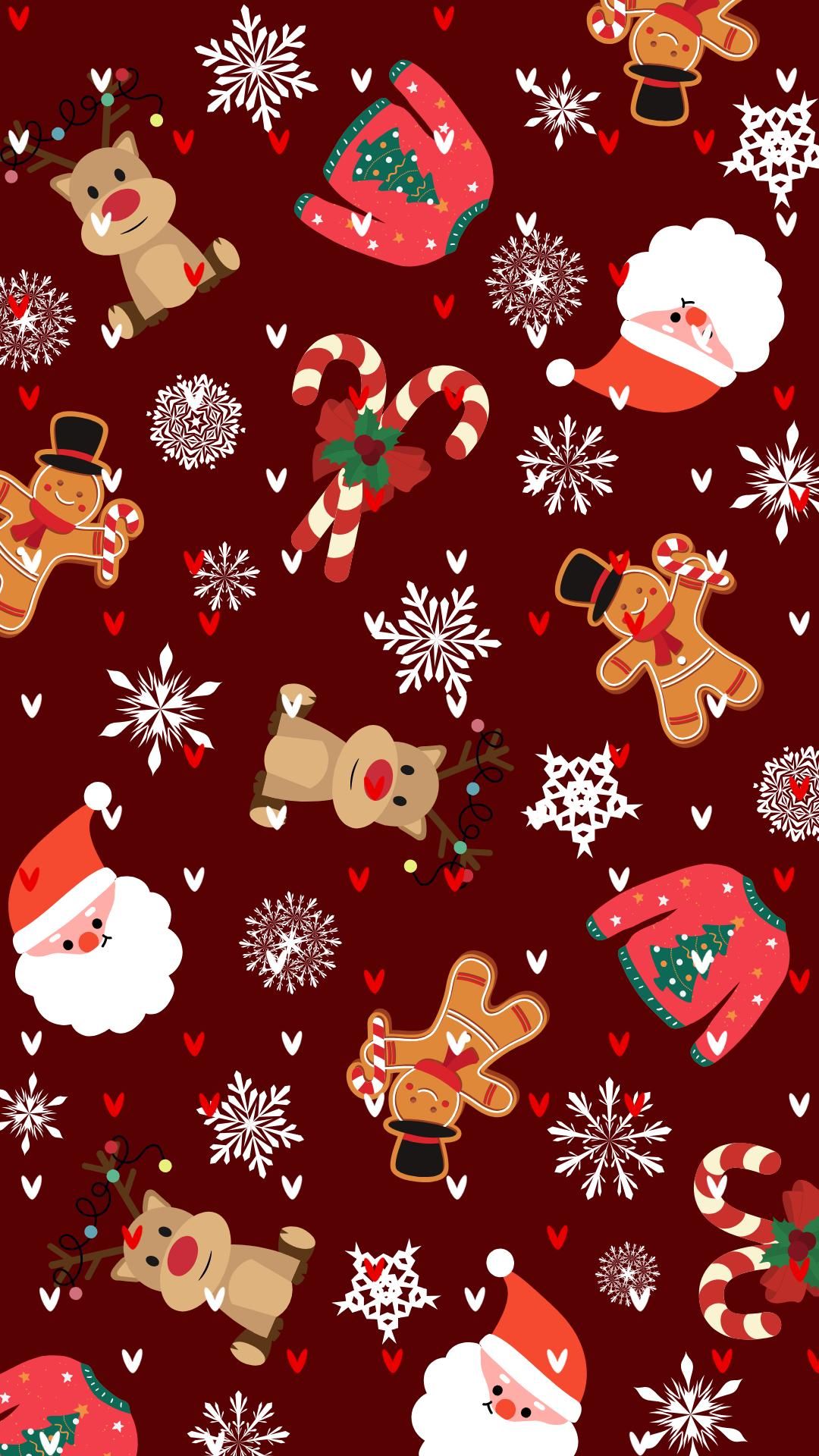 cute gingerbread background 0068