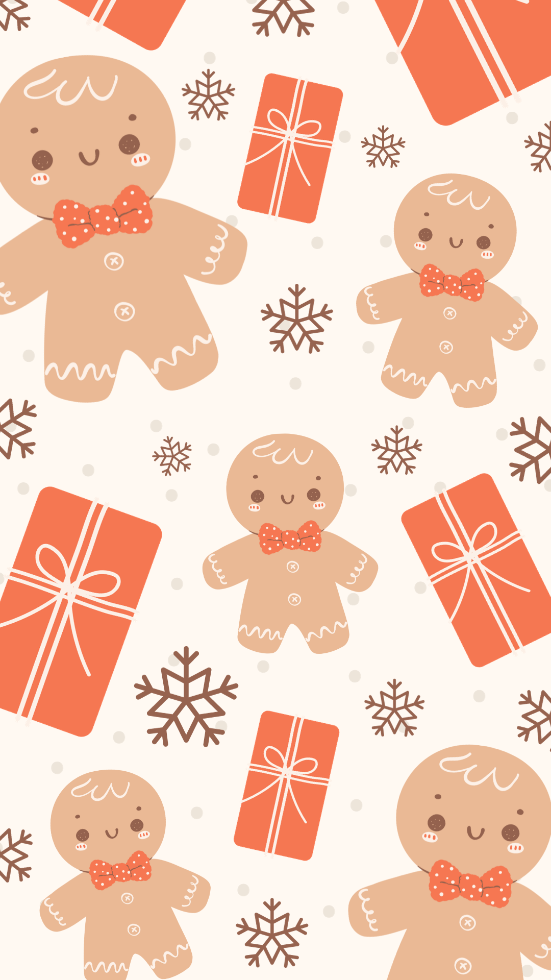 cute gingerbread background 0069