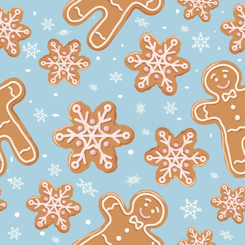 cute gingerbread background 0073