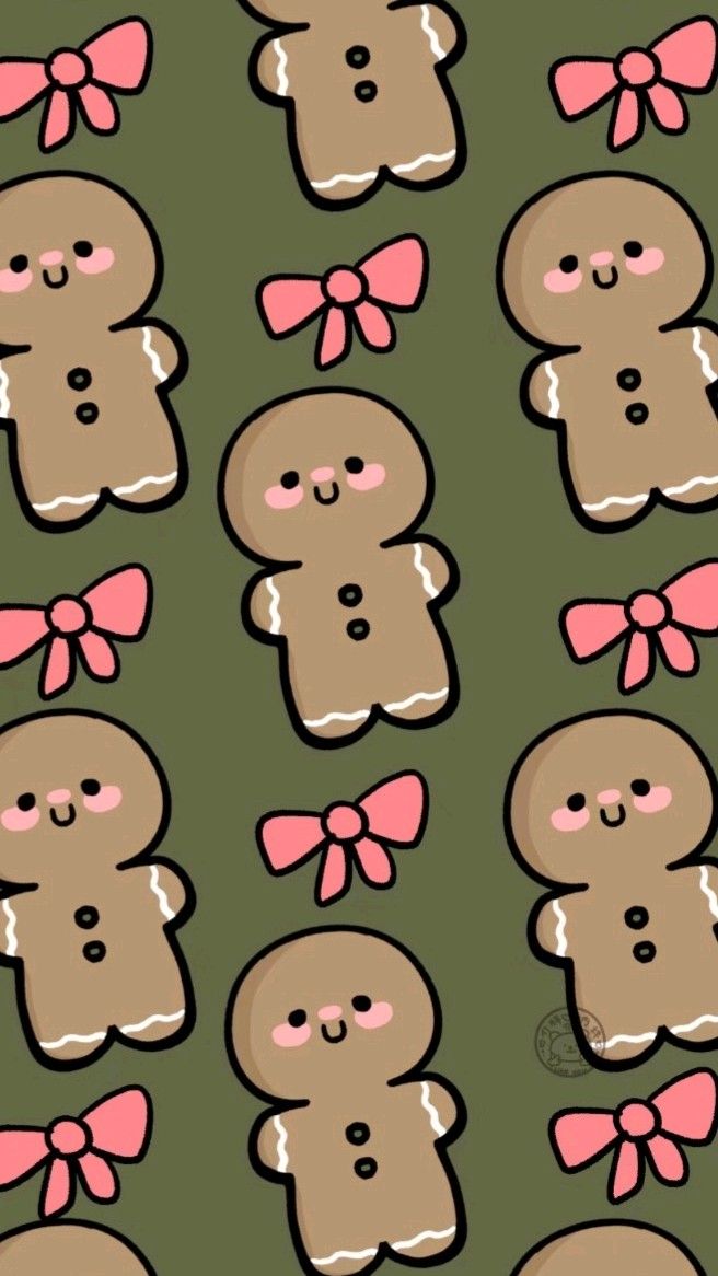 cute gingerbread background 0079