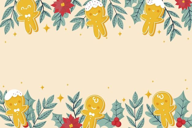 cute gingerbread background 0081