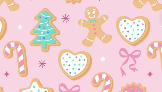 cute gingerbread background 0097