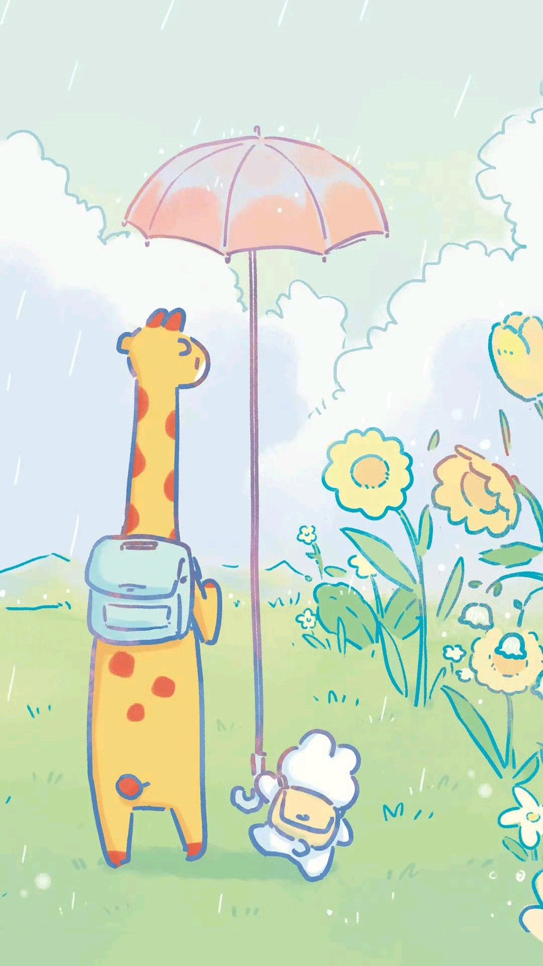 cute giraffe backgrounds 0025