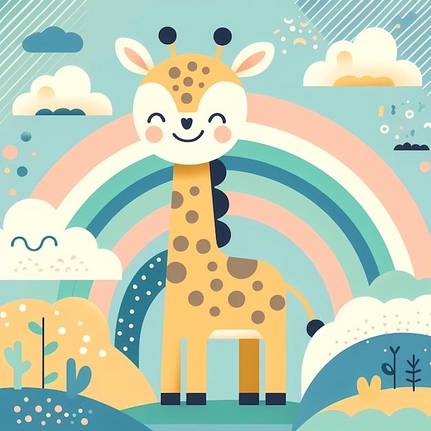 cute giraffe backgrounds 0039