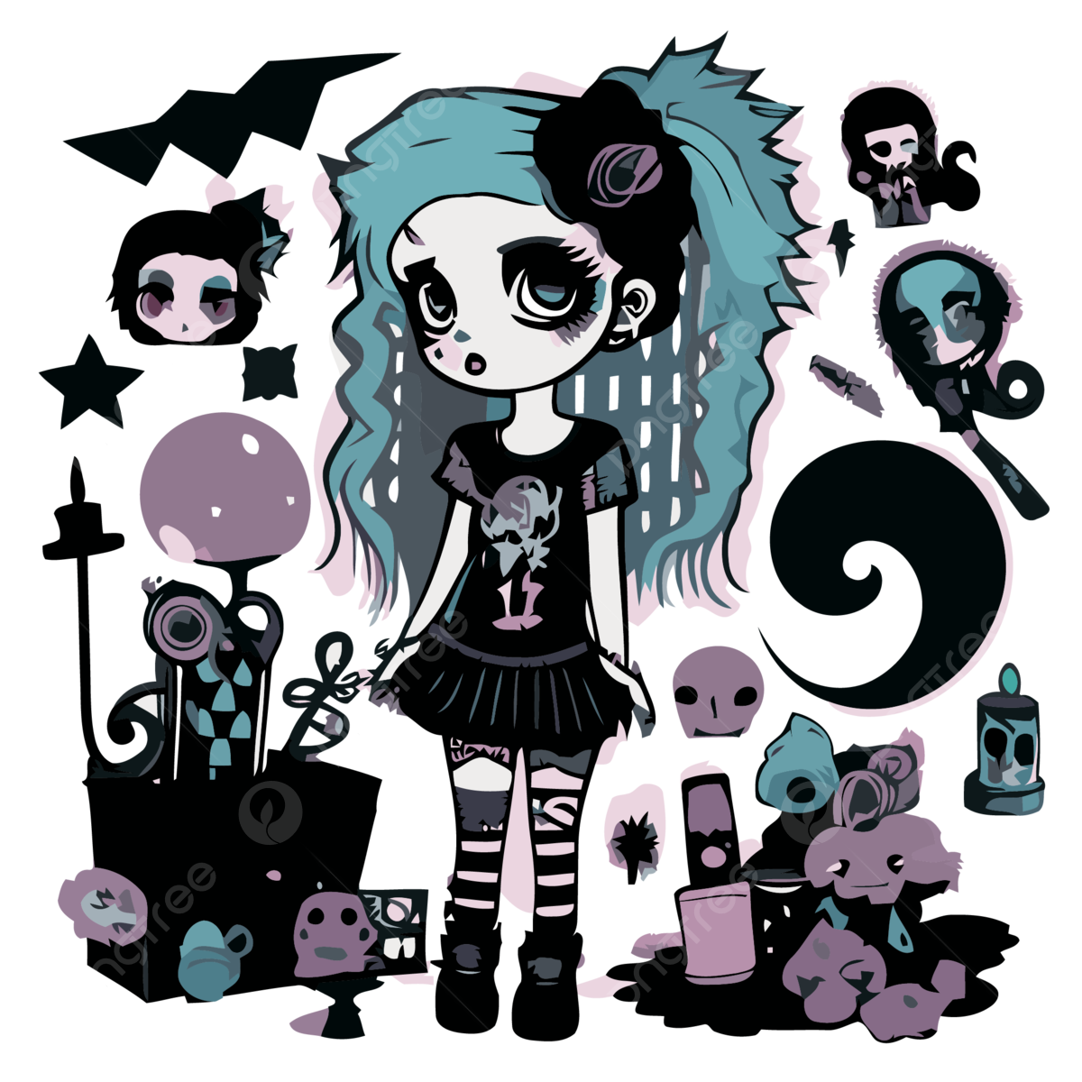 cute Goth backgrounds 0044