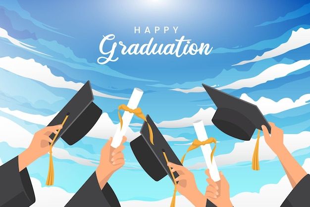 cute graduation background 0031