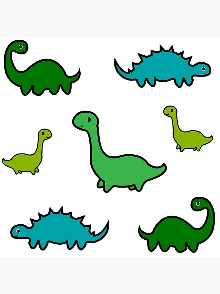 cute green dinosaur background 0026