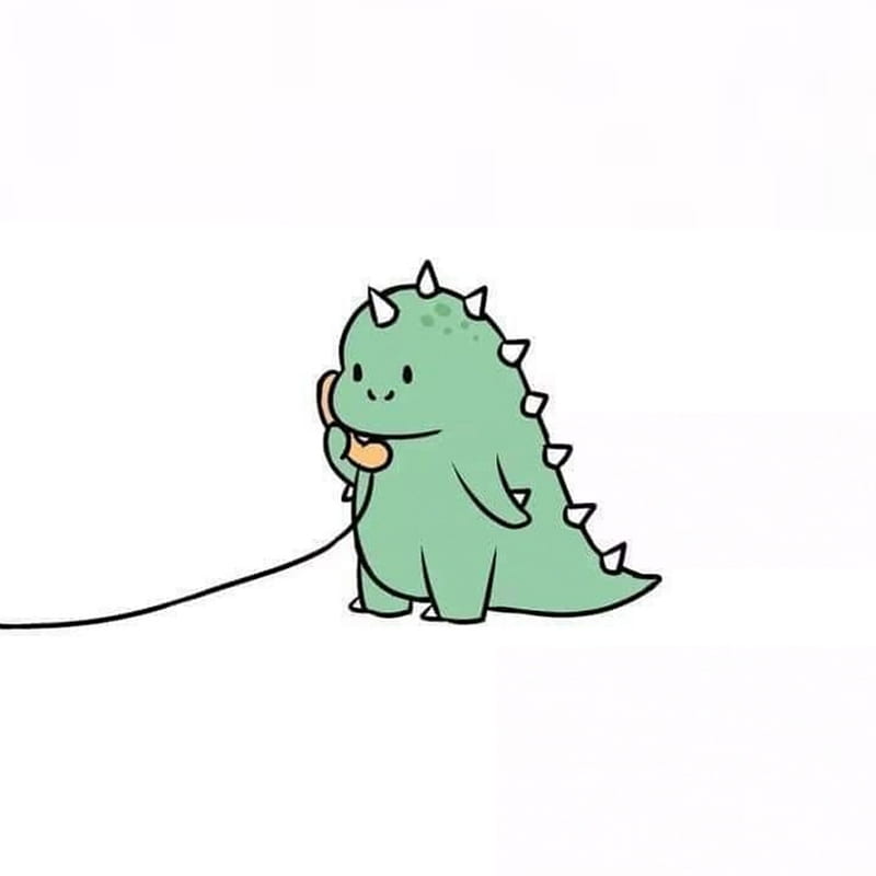 cute green dinosaur background 0027