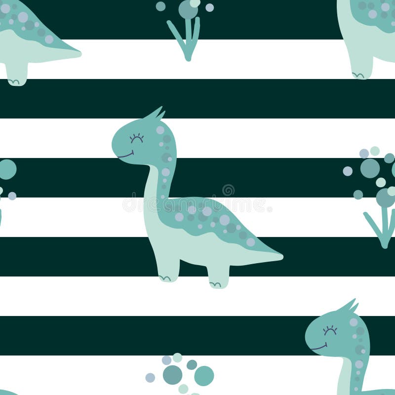 cute green dinosaur background 0034