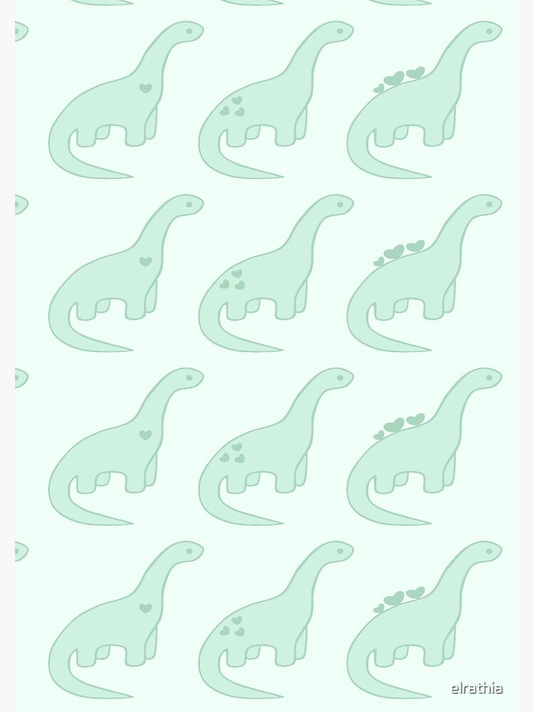 cute green dinosaur background 0036