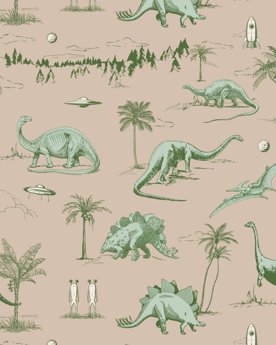 cute green dinosaur background 0041