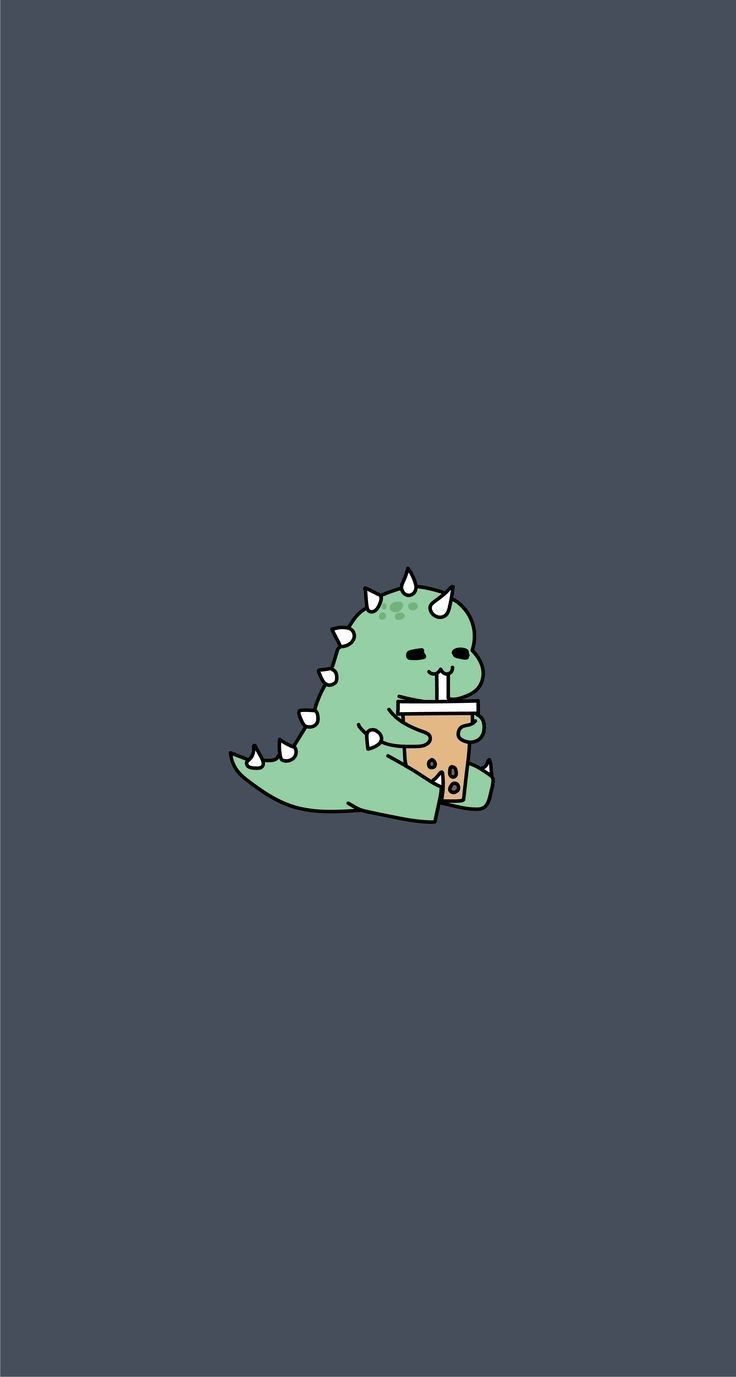 cute green dinosaur background 0065