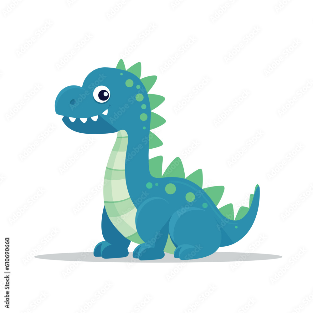 cute green dinosaur background 0066