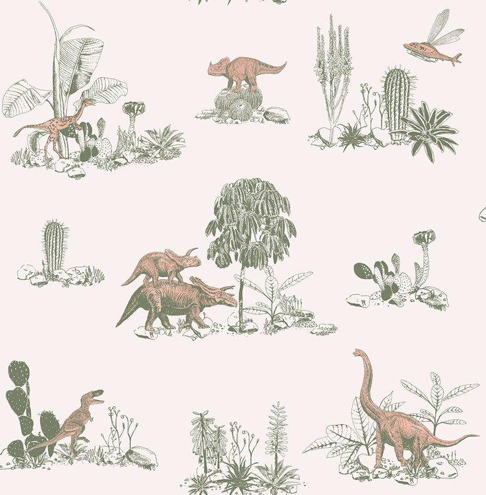 cute green dinosaur background 0067