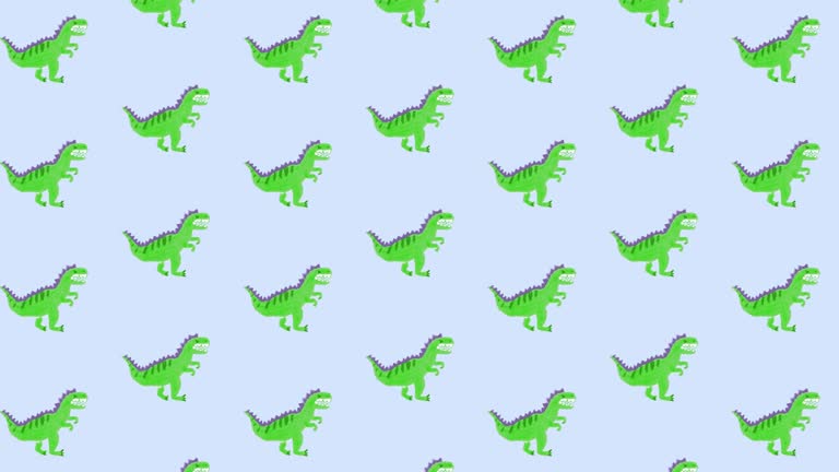 cute green dinosaur background 0069