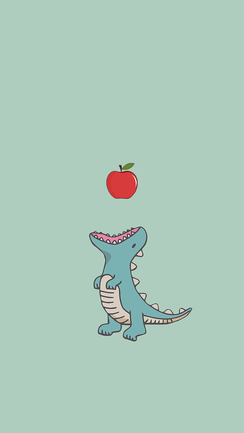 cute green dinosaur background 0080