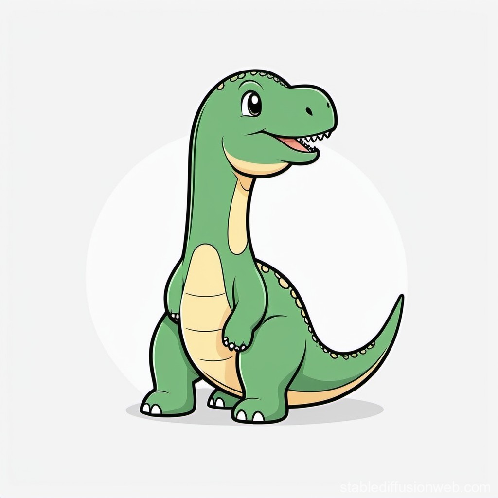 cute green dinosaur background 0090