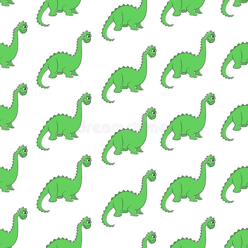 cute green dinosaur background 0093