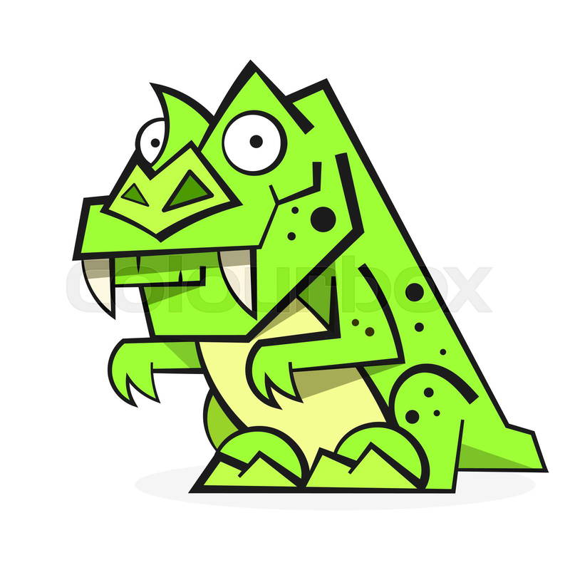 cute green dinosaur background 0099