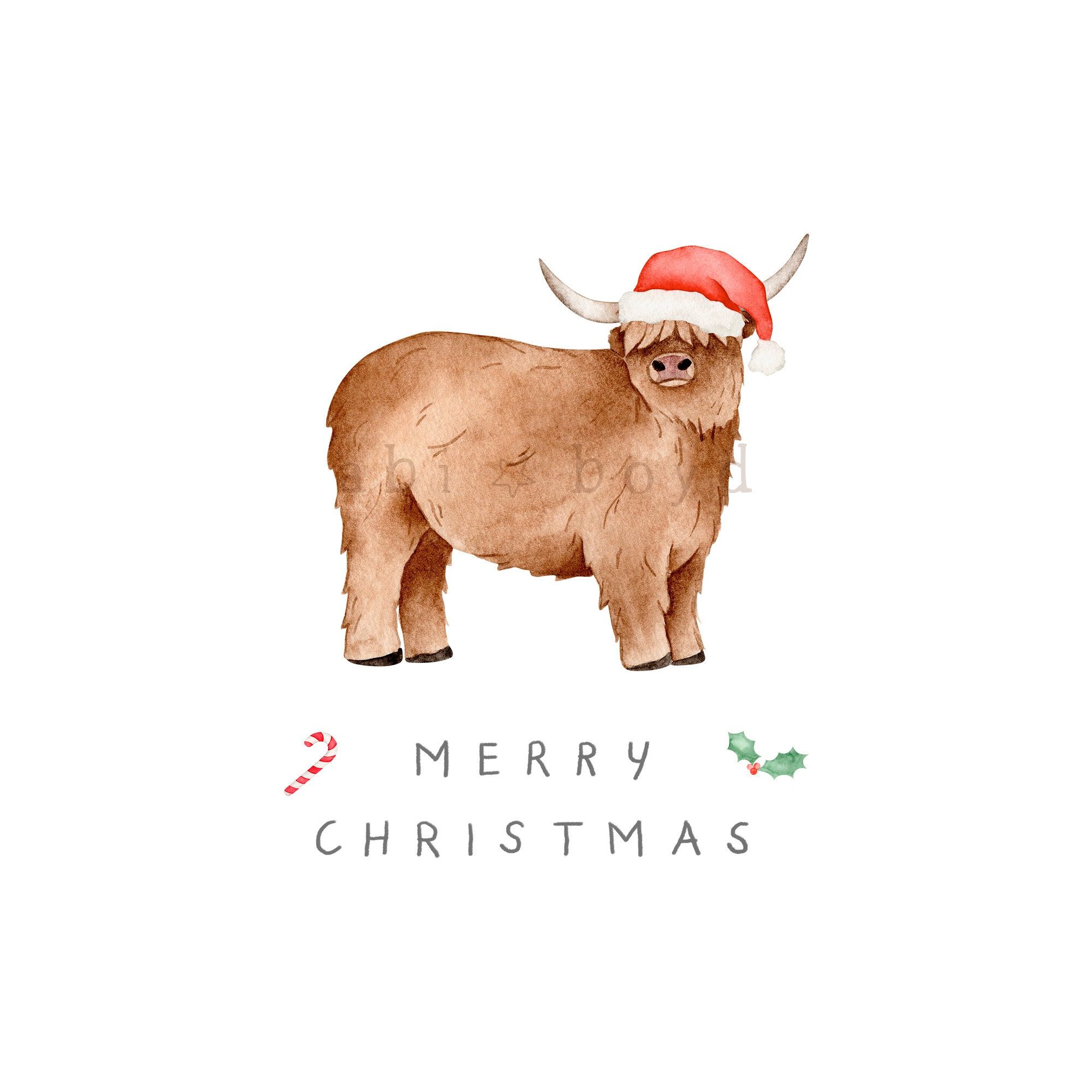 cute highland cow background 0056