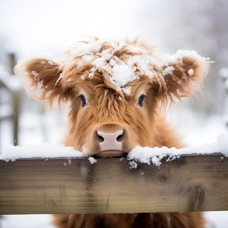 cute highland cow background 0059