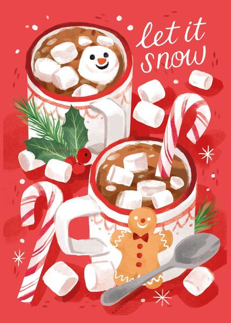 cute hot chocolate background 0011