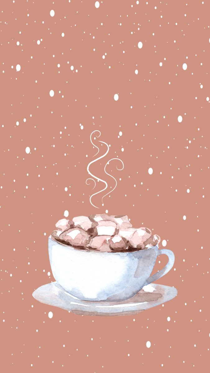 cute hot chocolate background 0017