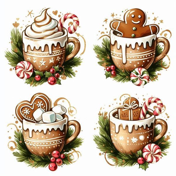 cute hot chocolate background 0028