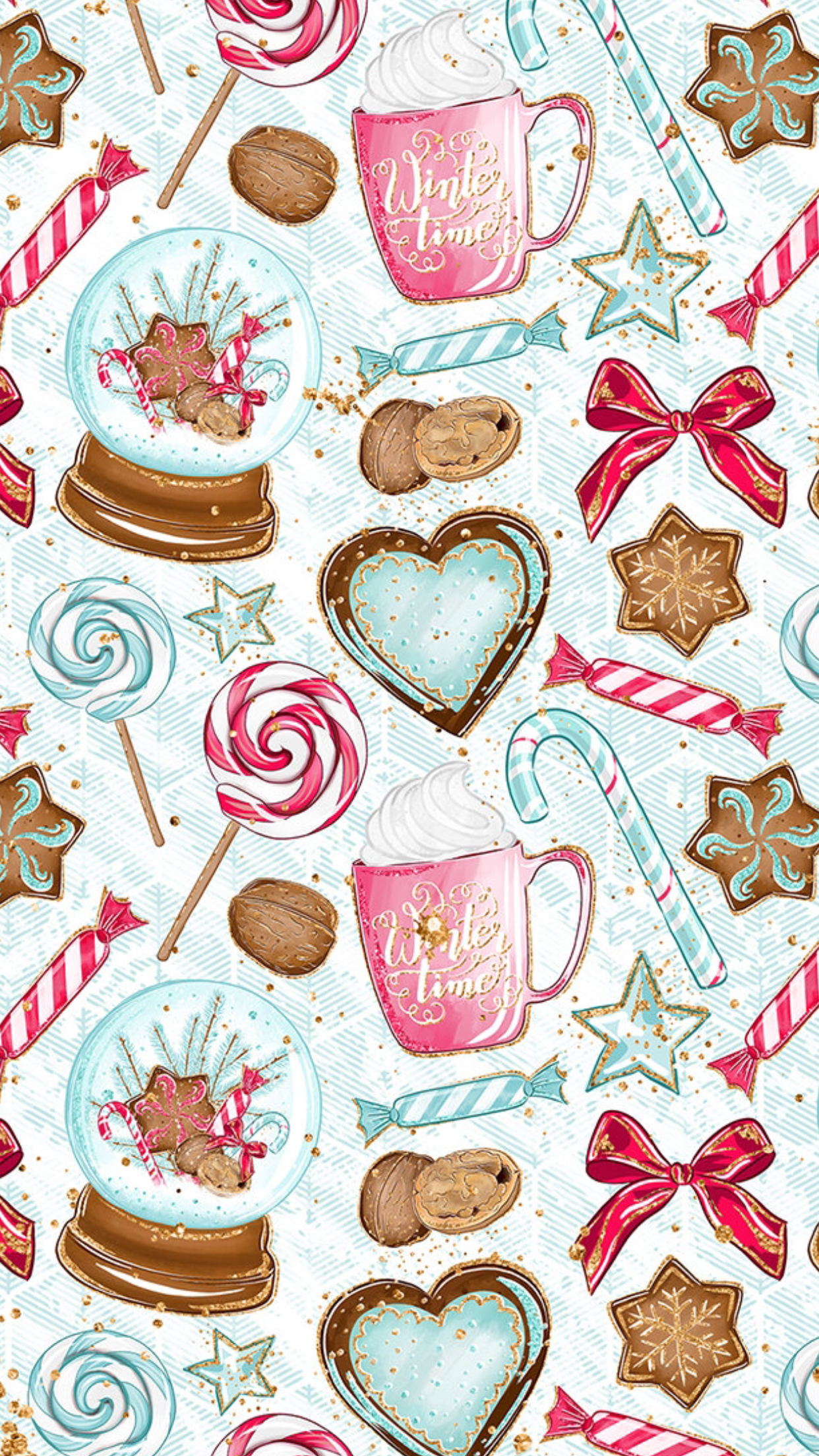 cute hot chocolate background 0061