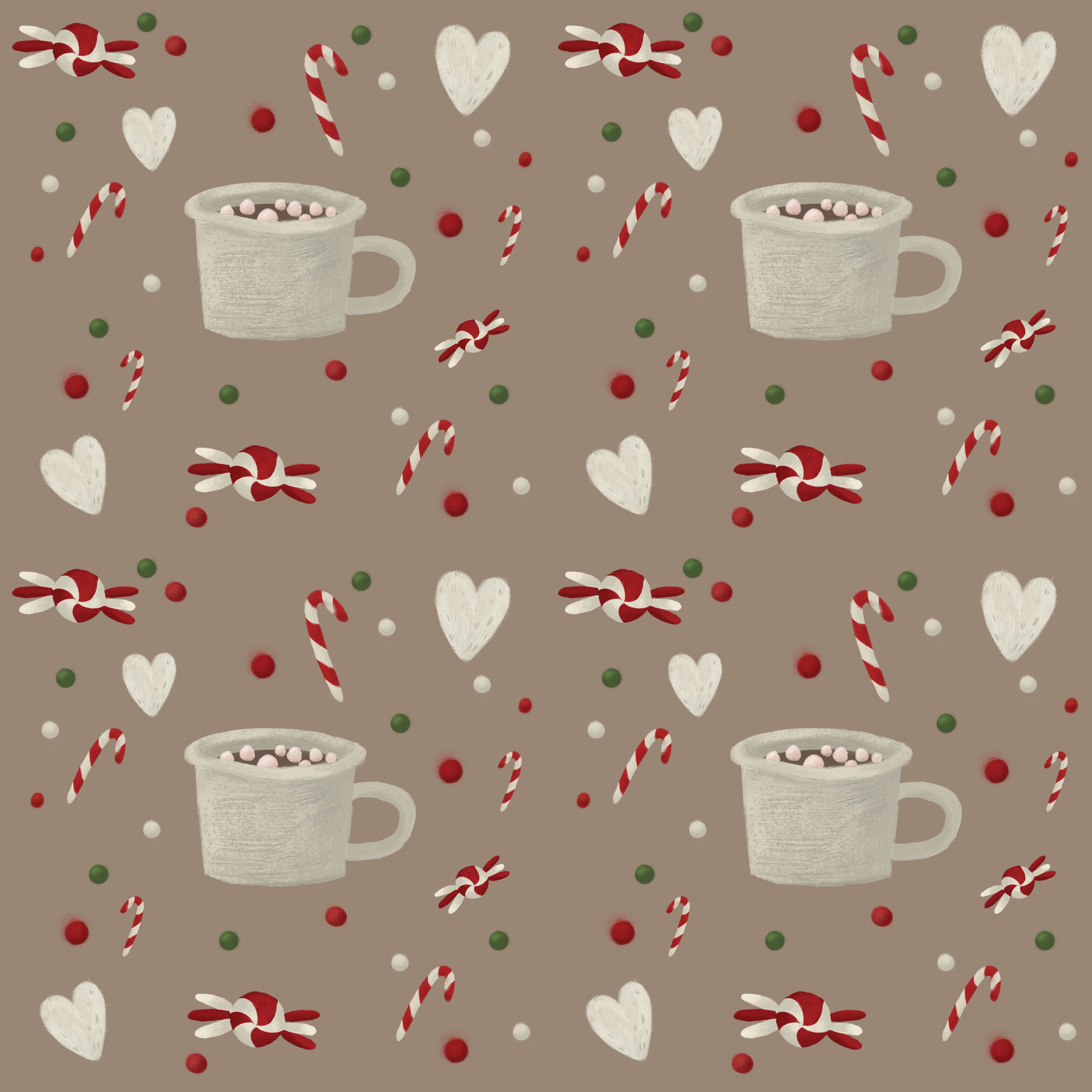 cute hot chocolate background 0068