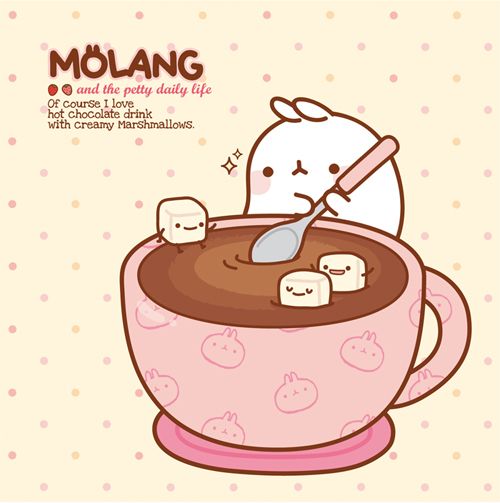 cute hot chocolate background 0074