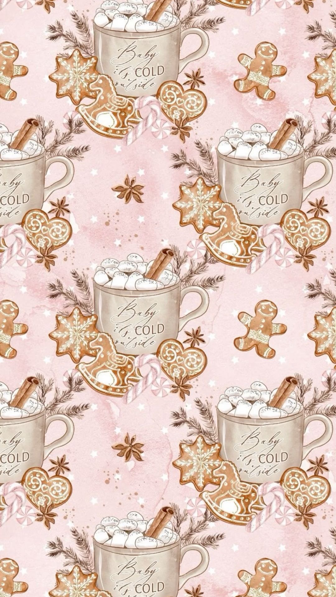 cute hot chocolate background 0086