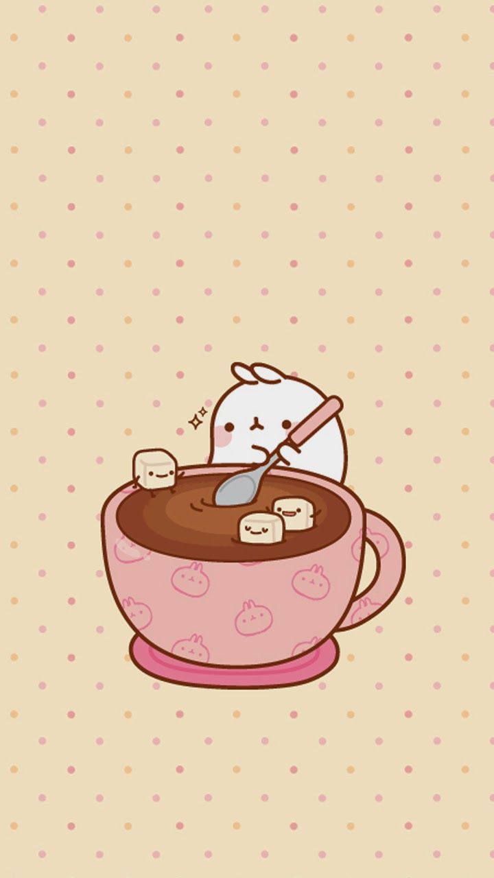 cute hot chocolate background 0089